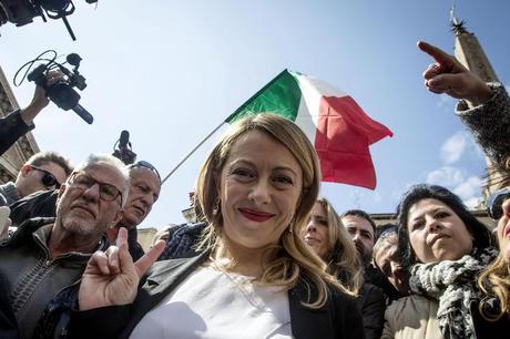 Il presidente FdI, candidata a sindaco di Roma, Giorgia Meloni (ANSA/ ANGELO CARCONI)