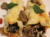 Cannelloni coste, funghi prosciutto