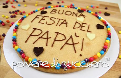 polvere di zucchero tutorial biscottone cookie festa del papà cake design decorazione