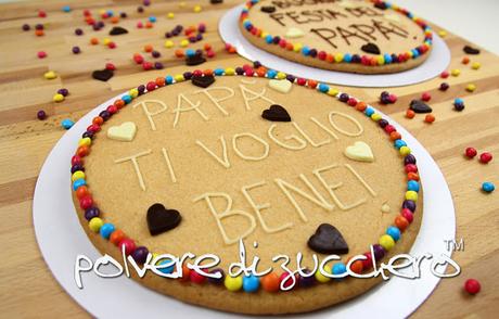 polvere di zucchero tutorial biscottone cookie festa del papà cake design decorazione