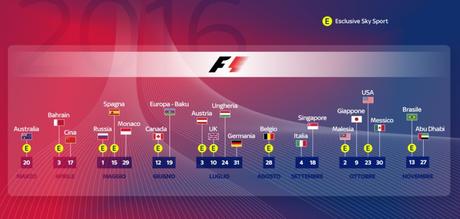 Sky Sport F1 HD, Gp Australia Palinsesto 17 - 20 Marzo 2016 #SkyMotori