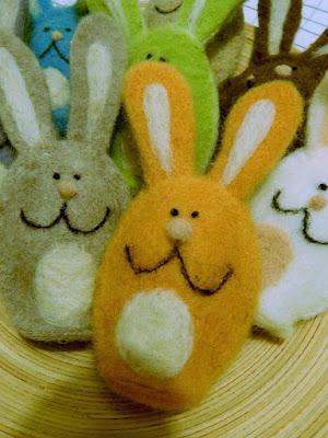 NEEDLE FELT BUNNIES