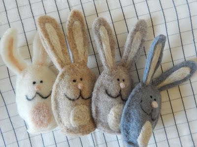 NEEDLE FELT BUNNIES