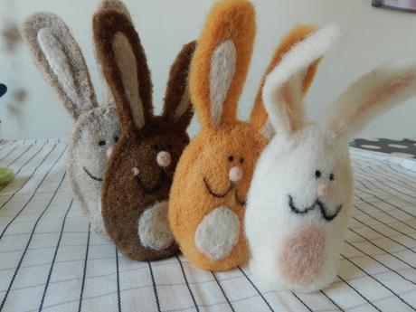 NEEDLE FELT BUNNIES