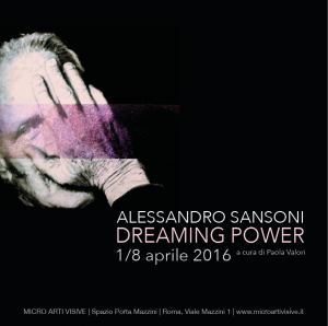 Dreaming Power – Alessandro Sansoni