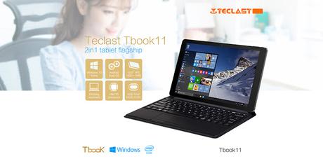 Teclast Tbook 11 il 2in1 (Windows 10+Android 5.1) in vendita a 166 euro