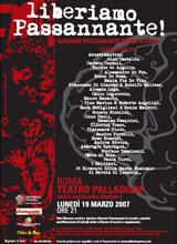 19 marzo 2007 - Liberariamo Passannante - Teatro Palladium -Roma, di Wazza