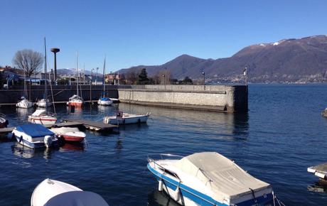 Il Porto Vecchio a Luino, questa mattina