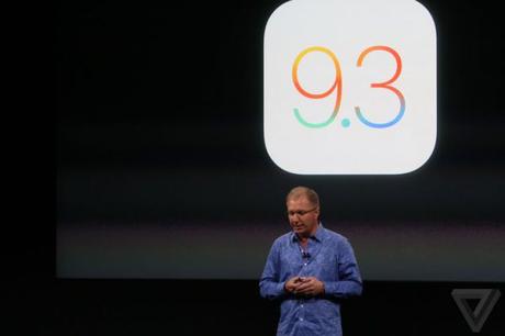 Apple Event 21 Marzo – Presentazione di iOS 9.3