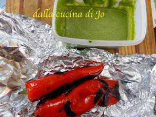 Bucatini pesto di spinacini e peperoni Palermo