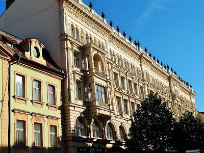 I colori dei palazzi di Praga.