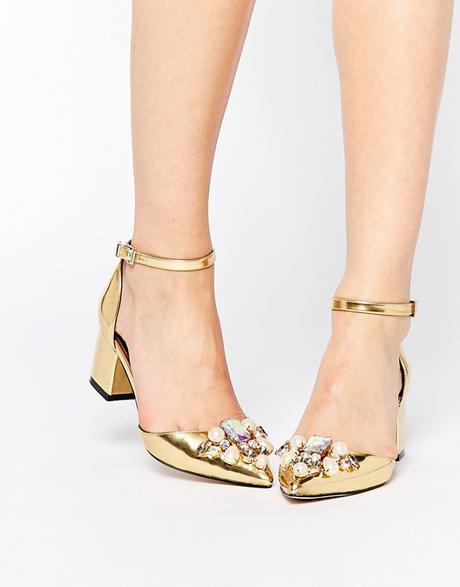 Look da cerimonia, matrimonio a Primavera Scarpe eleganti tacco basso Asos