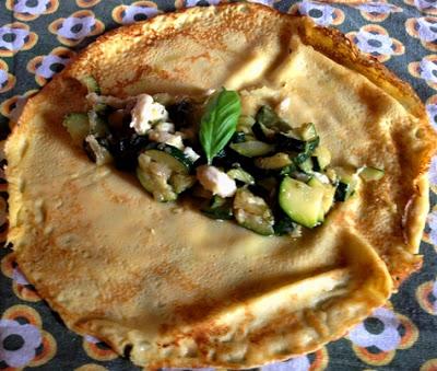 Crespelle con zucchine ed acciughe