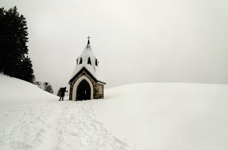 Nel bianco a malga Rauna