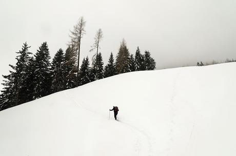 Nel bianco a malga Rauna