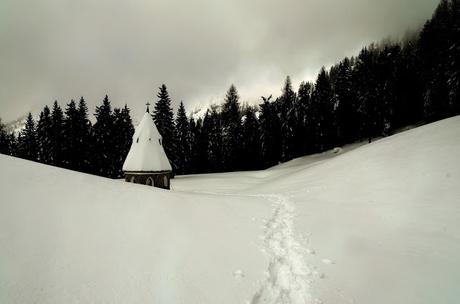 Nel bianco a malga Rauna