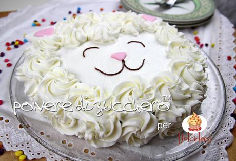 torta pecorella cake design pasta di zucchero polvere di zucchero paneangeli cameo dolcidee