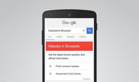Google Now card Bruxelles