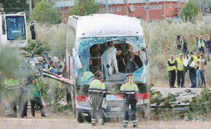 Spagna, si schianta bus di studenti anche i erasmus a Tarragona