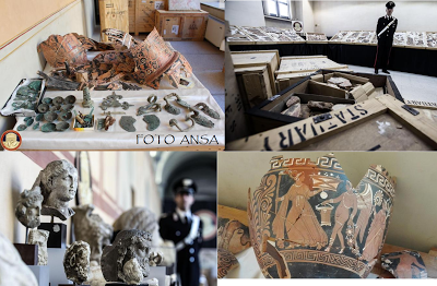 Torna in Italia tesoro di archeologia: carabinieri Tpc recuperano reperti per 9 milioni di Euro