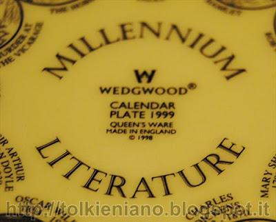 Il piatto della Wedgwood per celebrare il Millennio con J.R.R. Tolkien