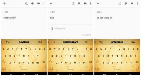 Swiftkey presenta ShakeSpeak, per scrivere come Shakespeare shakespeak 1