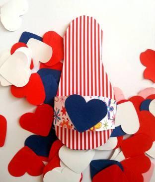 Lavoretto per la festa della mamma: sandalo colorato sandalo per mamma1