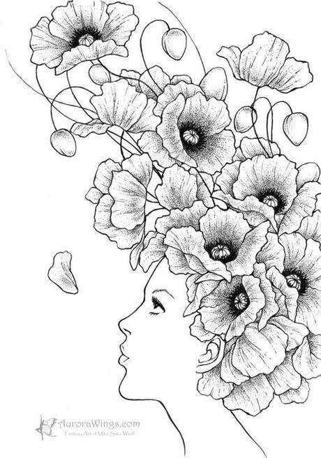 Pagine da colorare tema: “Fiori” 231e1293ddfa13bd16eff97a84a31da3