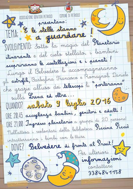 13439013_1128892887178482_7123923452426751212_n Le stelle di nuovo protagoniste nel cielo di Petriolo (Mc)