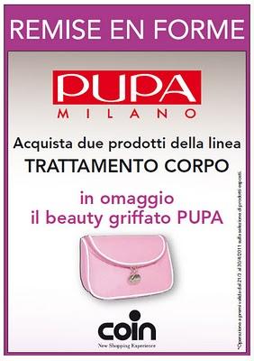 Pupa @Coin = Beauty in omaggio!