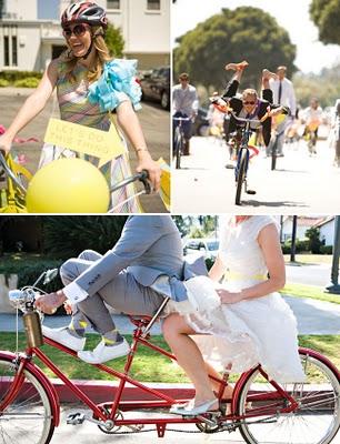 Un matrimonio in bicicletta!!