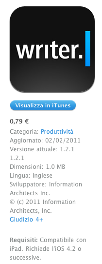 iA Writer - Per chi ama la scrittura - recensione di iBenny