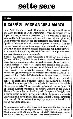 La rassegna stampa del primo trimestre 2011