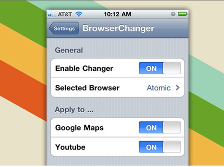 Browser Changer vi permette di scegliere il browser che preferite sul vostro dispositivo iOS