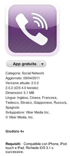 A pochi giorni dal suo ultimo aggiornamento,Viber oggi ne rilascia un nuovo aggiornamento arrivando così alla versione 2.0.2