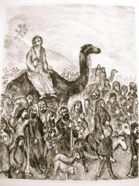 La Bibbia firmata Chagall: “La partenza di Giacobbe per l’Egitto”