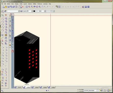 Medusa4 la migliore alternativa ad AutoCad in Linux.