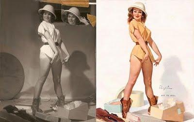 Pin ups before and after