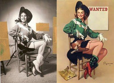 Pin ups before and after