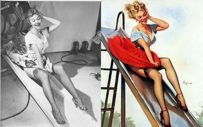 Pin ups before and after