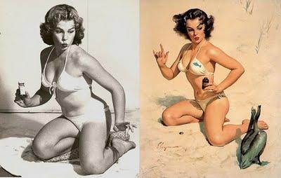 Pin ups before and after