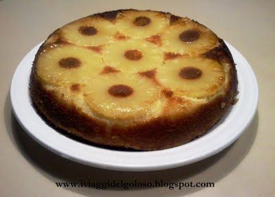 TORTA CON RICOTTA ALL'ANANAS