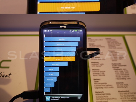 HTC Sensation, Ecco il Bench Quadrant!