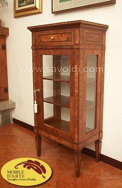 Vetrina in Stile Giuseppe Maggiolini in Radica e Noce