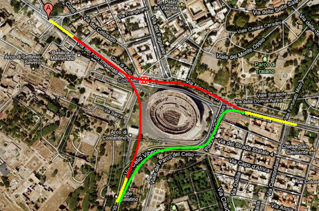 Colosseo pedonale: la nostra proposta