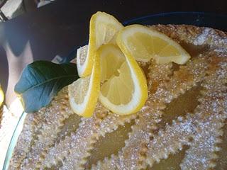 Crostata con crema di limoni