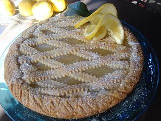 Crostata con crema di limoni