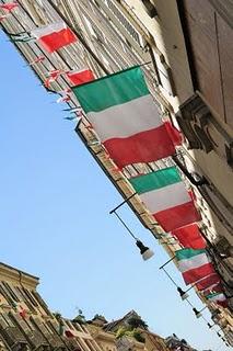 Italian flags everywhere