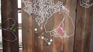 karyn fiebich_pannelli decorati con fiori