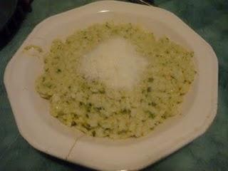 riso fantasia alla crema di zucchine e salmone